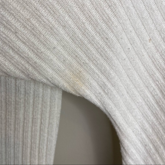 Cream womens ribbed blouse size‎ large - Picture 2 of 5